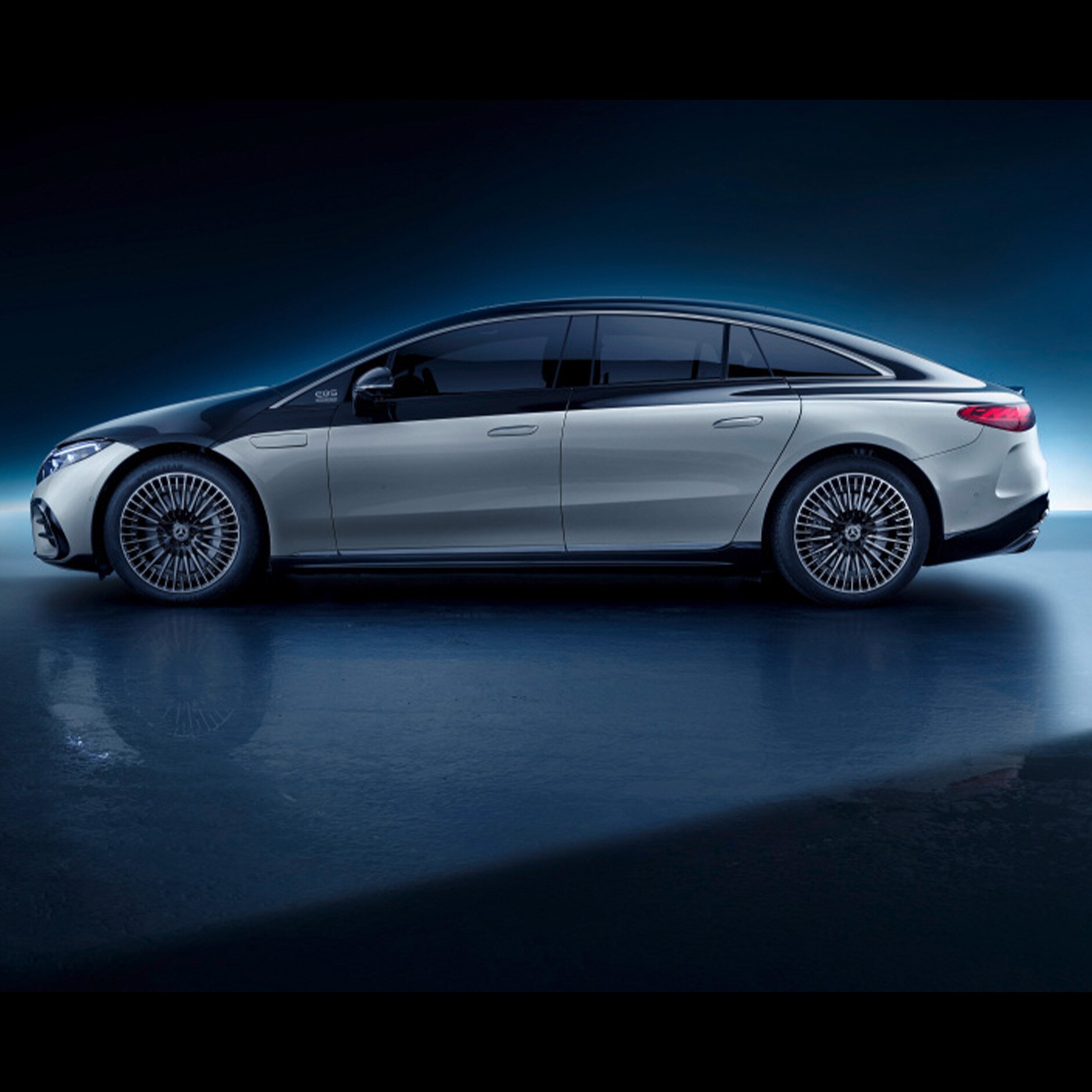 EQS | Design og konceptbiler | Mercedes-Benz Mercedes-Benz EQS set fra siden